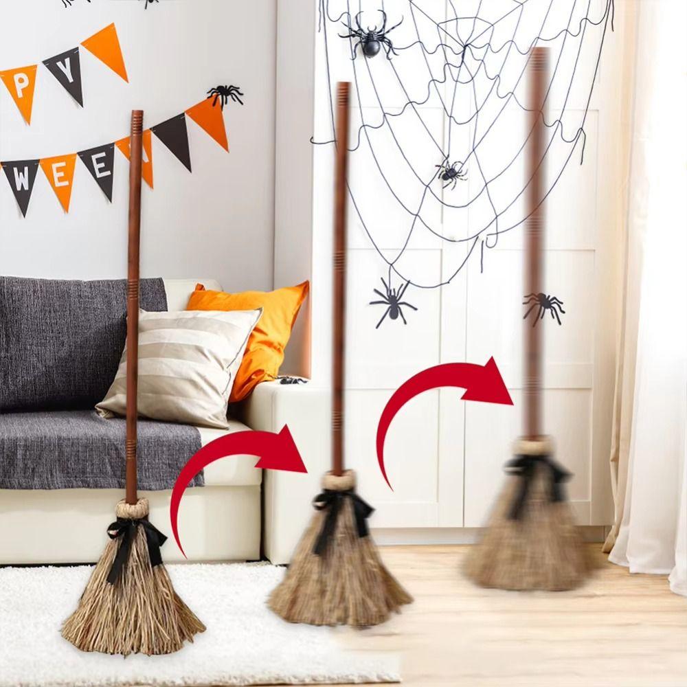 Electric Rotating Witch Broom Moving Broomstick Wizard Flying Broom Costume Props