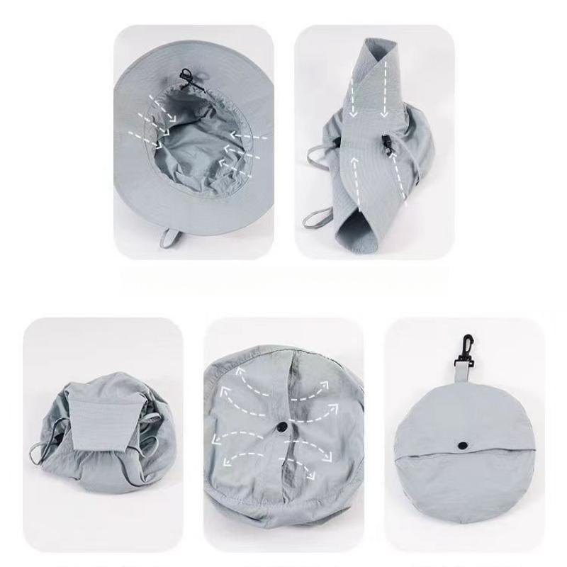 Водонепроницаемая складная шляпа рыбака, летняя легкая быстросохнущая солнцезащитная кепка для походов унисекс, ветрозащитная, дышащая, компактная, убирающаяся шляпа-ведро