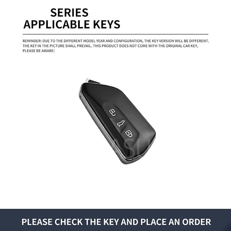 Zinc alloy Car key cover case protector, For Volkswagen Golf 8 Mk8 2020 Skoda Minolta A8 2021 MAGOTAN 2026, Car accessories
