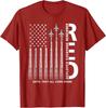 Помните всех, кто служит RED Friday Военный Американский Флаг 100% Хлопок Футболка Мужские Футболки Топ