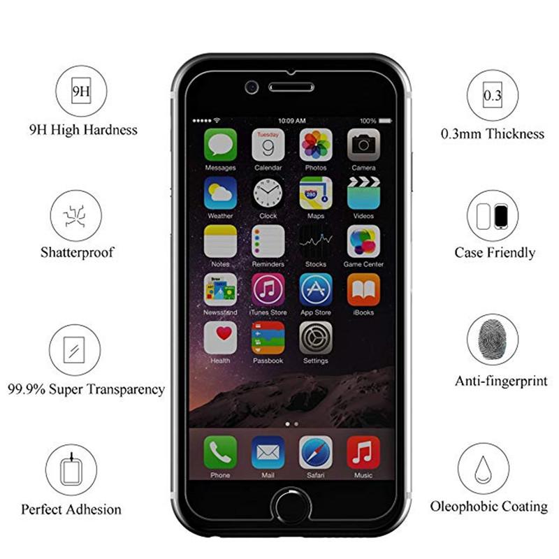 3 шт., закаленное стекло 9H для iPhone 14, 13, 12, 11Pro Max 7, 8 Plus, Защитная пленка для экрана iPhone XS Max XR 12mini, защитная стеклянная пленка