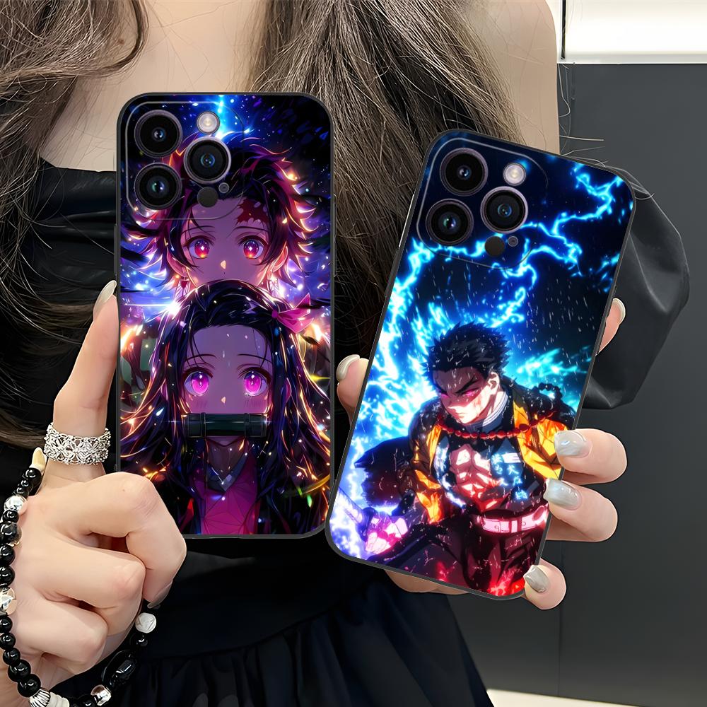 Blade Extinction Аниме Неоновый Чехол для Телефона для iPhone 17 16 15 14 13 12 11 X XR XS 8 7 Air Pro Max Plus Mini Цветной Чехол Чехол