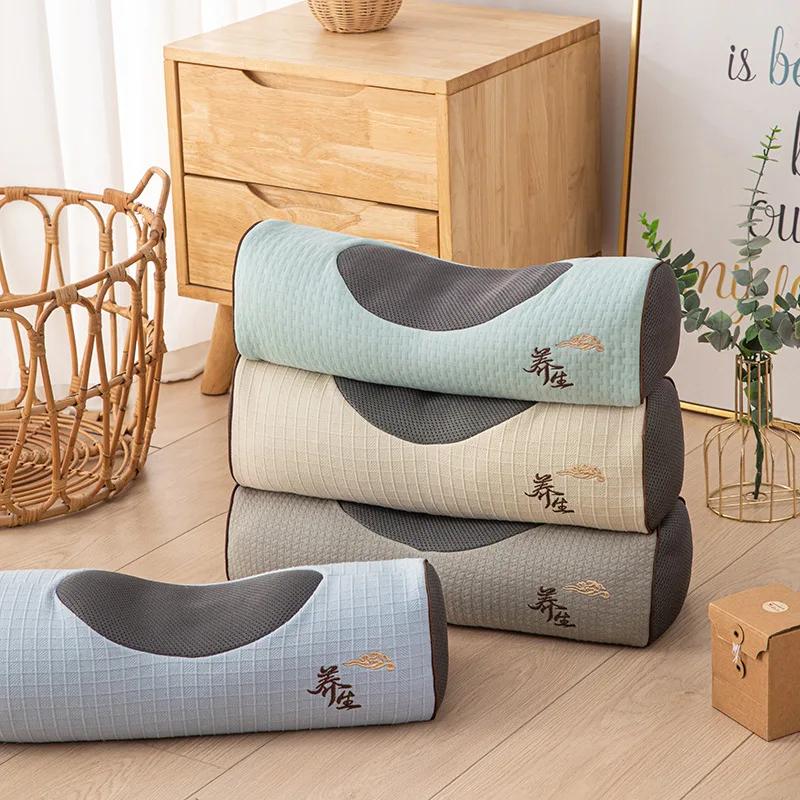 Подушка для здоровья из чистой гречневой лузги, трикотажная хлопковая подушка для защиты шеи, жесткая подушка для одного человека для студенческих общежитий