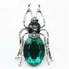 Брошь в виде жука со стразами, винтажная брошь в виде животного-насекомого, модная брошь высокого класса, аксессуары для индивидуальности