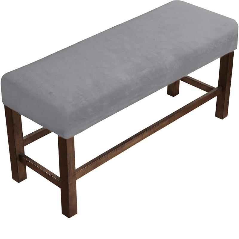 Бархатные мягкие эластичные чехлы для столовой и спандекса, эластичные чехлы на стулья, скамейки, чехол, защита для сиденья для гостиной, кухни, спальни