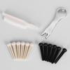 15Pcs/Set Acoustic Guitar Bridge Pins Nail Puller Remover Guitar Saddle Nut Set and 12 Pack Guitar Bridge Pins