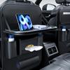 Car Back Seat Organizer Hang Car Backseat Organizer With Foldable Food Tray Kick Mats Car Seat Back Protector Car Accessories