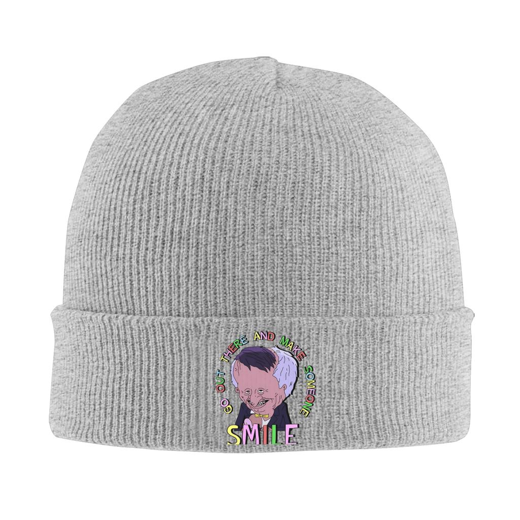 Smiling Friends Beanie Hats Bonnet Hats Female Male Fashion Kpop Knit Hat Winter Printed Elastic Caps