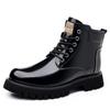 Genuine Leather Motorcycle Boots High Top Mens Casual Shoes Versatile Classics Male Ankle Boots Warm Winter Footwear
