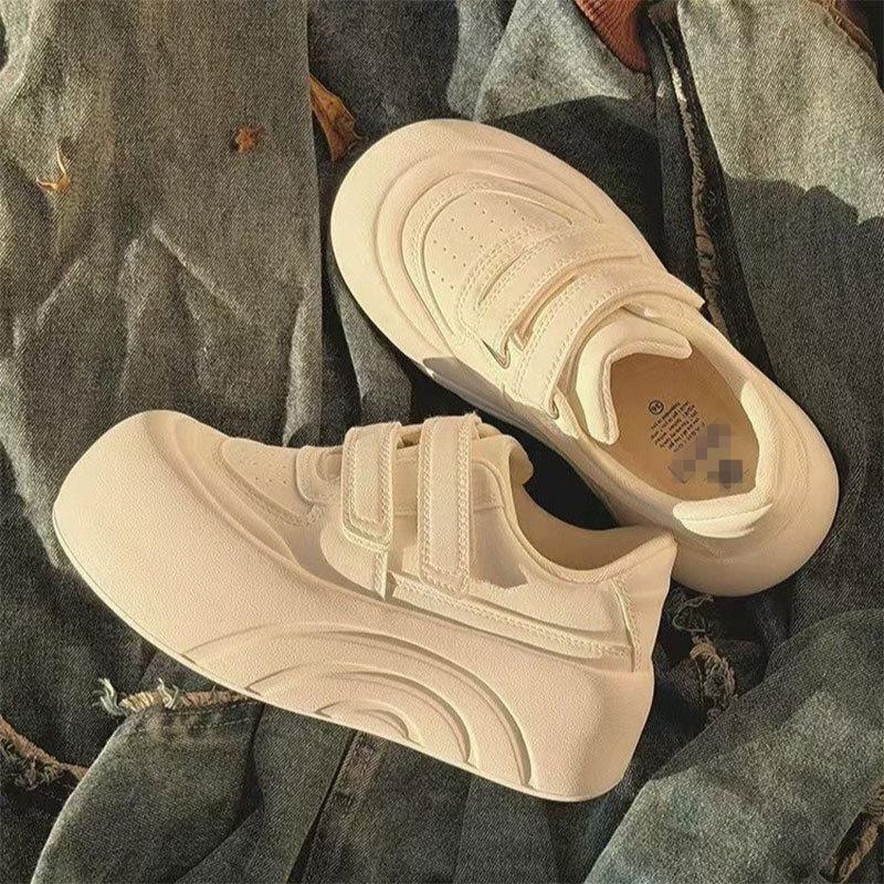 Нишевые туфли на платформе с липучками, туфли-буханки, женские, новые весенне-осенние, уродливо-милые, с большой головой, повседневные