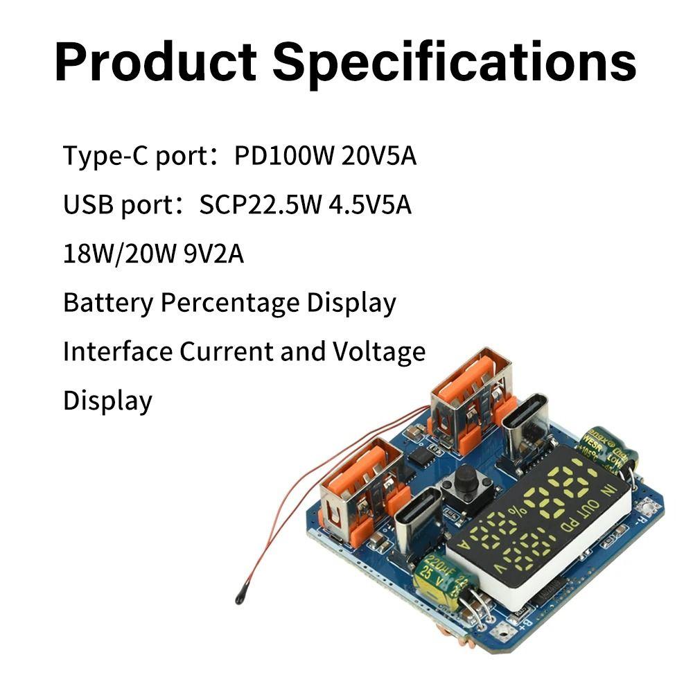 Digital Display Buck-Boost Module 4S Configuration Bidirectional Fast Charging  High Power Output