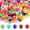 30/50/100pcs 8mm Multi-color Acrylic Round Loose Beads, Used for Bracelet and Necklace Jewelry Making Products, Random Color