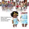 12 Inch Lovely Simulated Black Girl Doll African Baby Doll Kid   Toy Birthday Gift