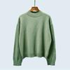 Round Neck Loose Sweater Long Shirt Knitting Bottoming Shirt Short Autumn and Winter Top Pullover Shirt Women's Clothing