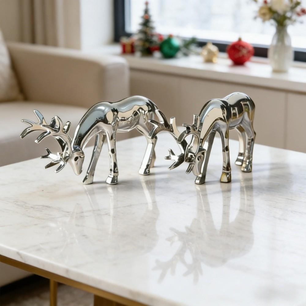 Modern Deer Desktop Ornament Sitting/Standing Position Elk Figurine Reindeer Sculpture Table Decor