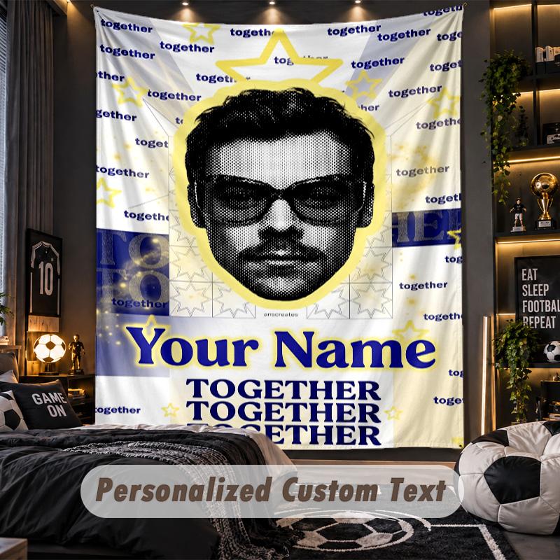 Personalized Wall Tapestry,Harry Styles Custom Printed Name, Fabric Wall Art For Indoor Room Backdrop