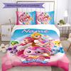 3pcs Custom Name Catch! Teenieping Bedding Set Duvet Cover Closure Includes 1 Duvet Cover & 2 Pillowcases for All Seasons Bedroom Decor