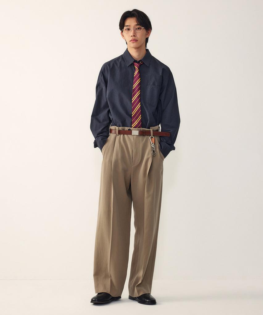 STUDIO TOMBOY [Мужская] Рубашка в тон-в-тон в полоску_Индиго 9156121113