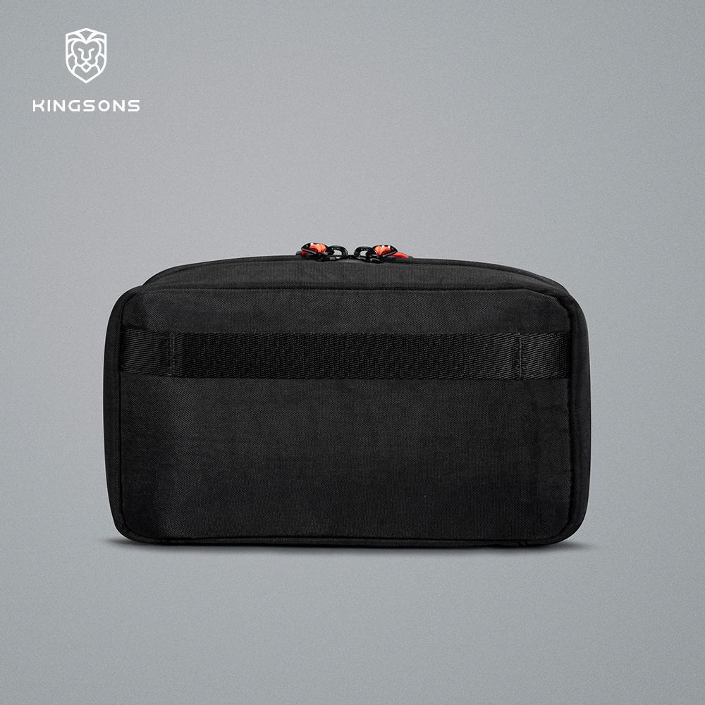 Kingsons Men Women Electronics Tech Pouch Digital Accessories For Passport Travel Business 420D Nylon Waterproof Minimalist