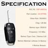 Складной брелок-заменитель подходит для Ford Fusion 2013 2014 2015 2016 Пульт дистанционного управления бесключевым доступом N5F-A08TAA 164-R7986 5924003 315 МГц 4 кнопки BTN
