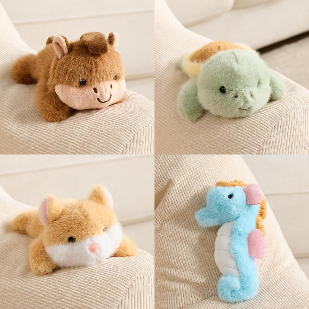 Cartoon Animal Plush Refrigerator Magnets Ocean And Food Series With Soft Polyester Material Ideal For Home Decor