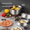 maxcook MCZ047 32 см 3-слойная пароварка и суповая кастрюля из нержавеющей стали