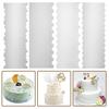 1/5Pcs Cake Scraper Polygonal Pattern Multi-Function Scraper Spatula Easy To Clean Baking Tool Cake Surface Decorator
