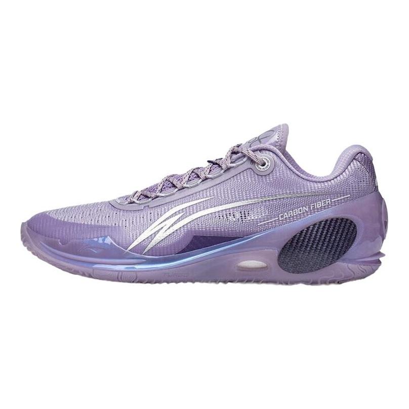 Li Ning Wade 808 3 Ultra Амортизация TPU, Износостойкие Низкие Баскетбольные Кроссовки Мужские Лунный Фиолетовый ABAT051-AN