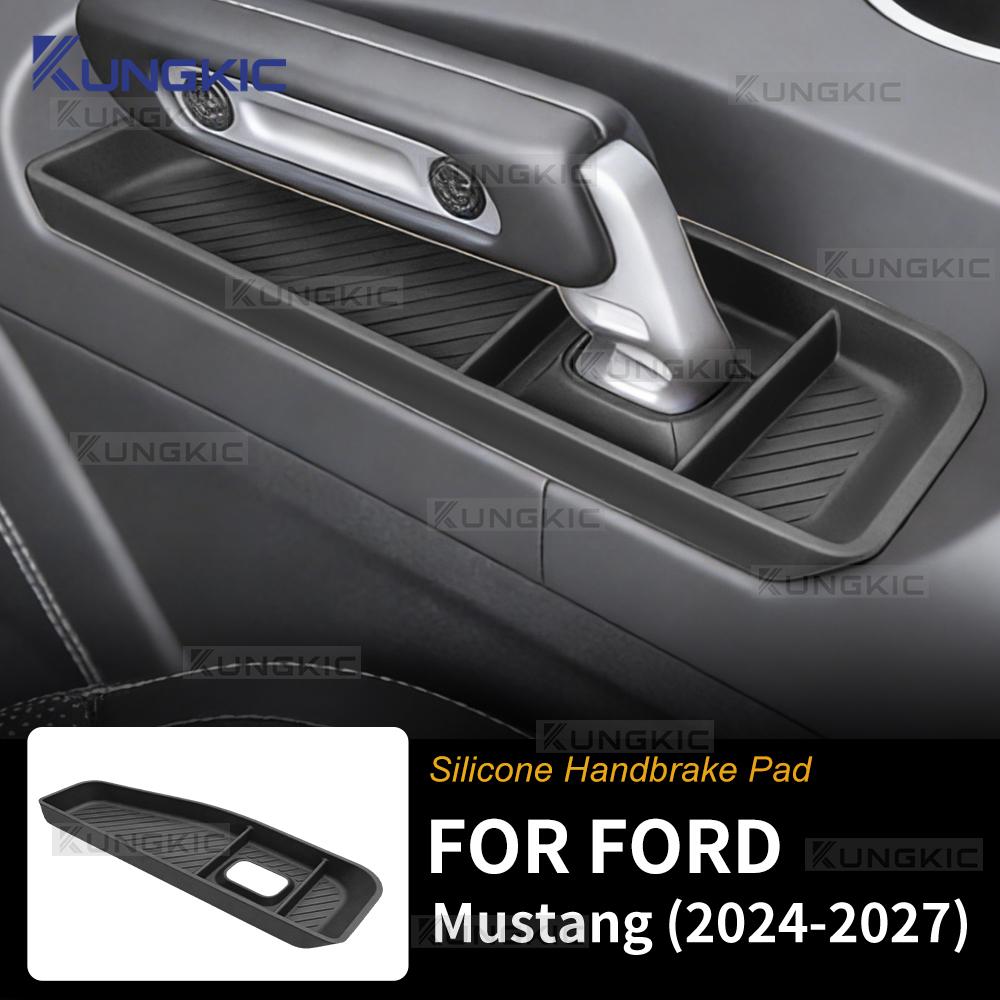 Handbrake Pad For Ford Mustang S650 GT Dark Horse EcoBoost 2024 2025 2026 2027 LHD RHD Car Silicone Non-Slip Dust-Proof Mat
