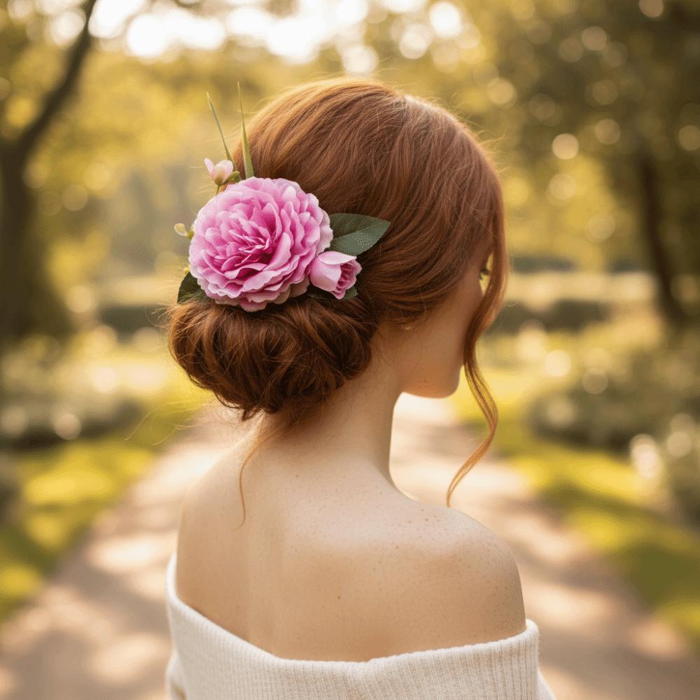 Bohemian Flower Hairpin Hair Clip Wedding Bride Accessories Sweet Flower Hair Comb Thailand