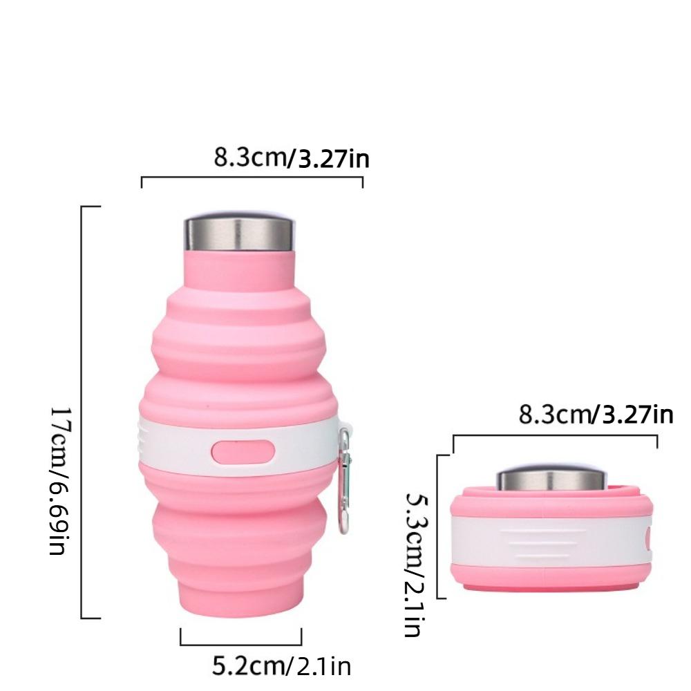 Silicone Collapsible Water Bottles Retractable Folding Drink Cups Reusable Hiking Cups for Outdoor