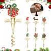 Wine Opener for Family Dinner Zinc Alloy Christmas Bottle Opener, Enamel Hat/Gift/Bear/Dachshund Design, Ergonomic Gift Lovers Double Wing Handle