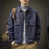 Men'S Denim Jacket Men'S Tooling Casual Loose Trendy Brand Large Size Top Jacket