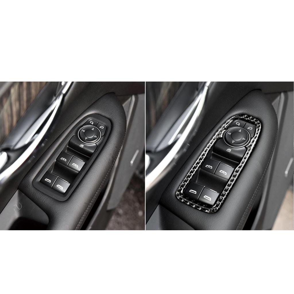 Для Cadillac XT5 2016-2019 гг. Карбоновая накладка на рамку переключателя стеклоподъемника двери автомобиля, наклейка для автомобиля, 4 шт., аксессуары для стайлинга автомобиля