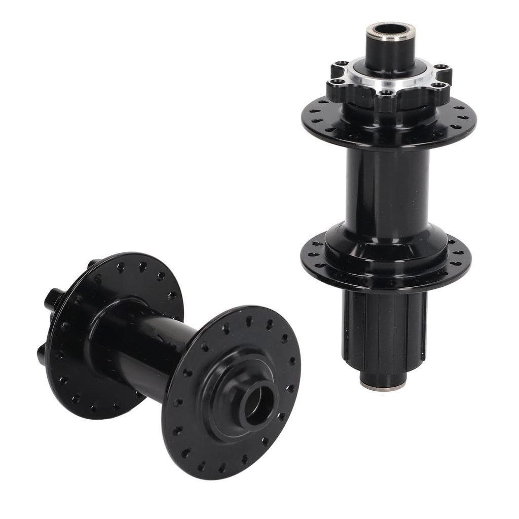 2 шт. Велосипедные втулки Черный Алюминиевый сплав 32 отверстия Передняя Задняя Велосипедные дисковые втулки 4 подшипника для горного велоспорта