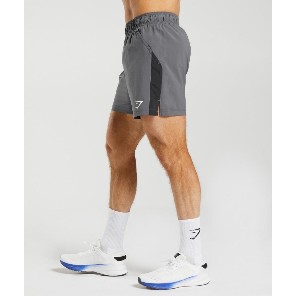 Gymshark Sport Shorts Silhouette Grey Black A3a1q Gbrb