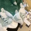 Winter New Cute Print Loose Christmas Pullovers Sweater Women Tops O Neck Long Sleeve Vintage Knitted Sweater Woman Casual Fashion Lady Jumpers 25513