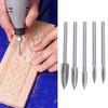 5 Pcs/set Wood Carving Set Carving Knife Tools Wood Carving Milling Cutter Set Woodworking Hand Tools Handmade Craft Parts