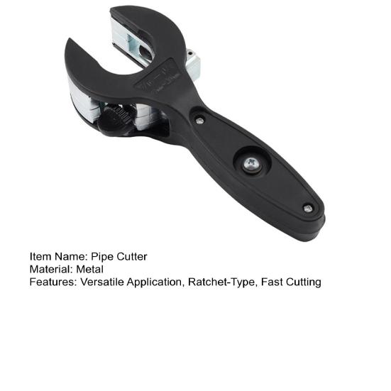 Храповый труборез Труборез Одноручный инструмент для быстрой резки труб Резак для шлангов для работы в стесненных условиях для точной резки ПВХ Меди Пластика