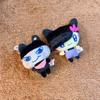 New Tamagotchi Memetchi Black Cap Plush Keychain Cute Black Bead Eyes Anime Stuffed Mascot Bag Pendant Cartoon Pet Figure Gift