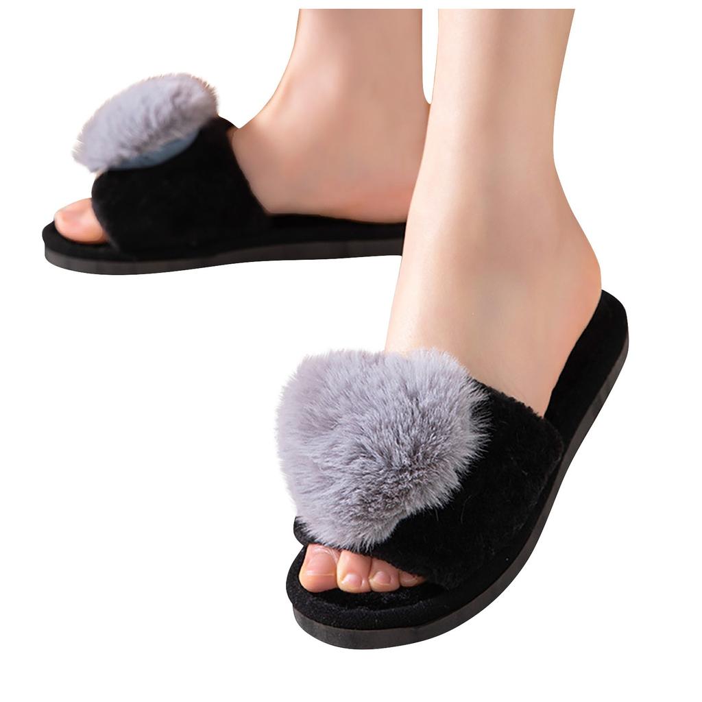 Женские тапочки из коровьего хлопка, теплые домашние милые мягкие плюшевые домашние тапочки