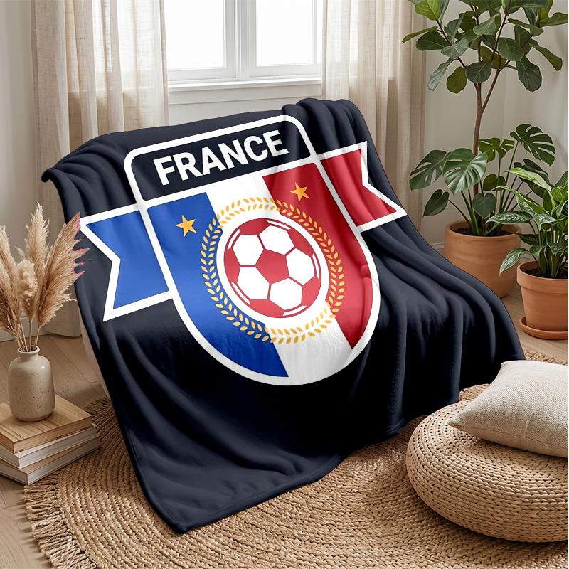 France national football team Theme blanket Soft Flannel Blanket Plush Throw Blanket Cozy Sofa Bed Blanket for Home Decor