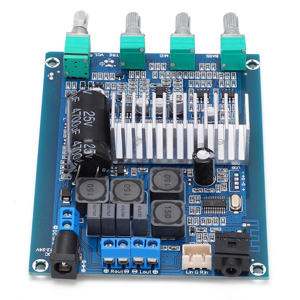 TPA3116 D2 5.0 Bluetooth Amplifier Board HighPower 2.0 Digital Household Power Amplifier Board DC 1224V