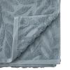 Drap de bain - Ciselle - 100 x 150 cm - 100% coton tencel - Finition jacquard - Bleu