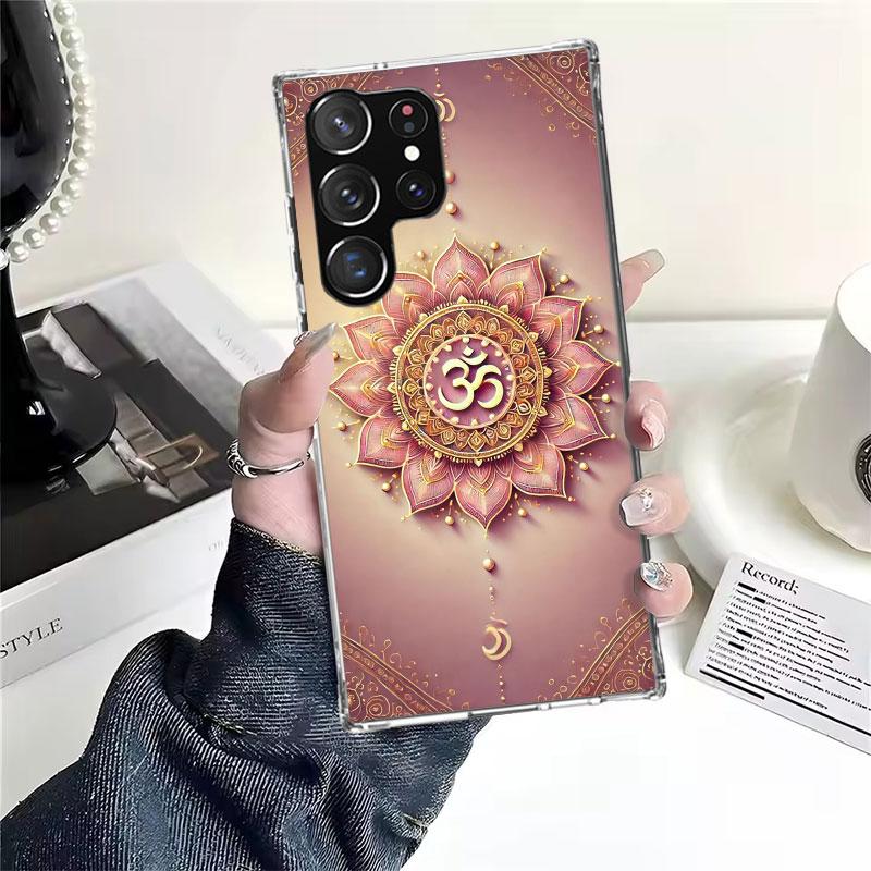 Мандала Чакра Настойчивость Йога Мягкий Чехол Для Телефона Для Samsung Galaxy S22 S23 S24 S25 Edge S26 Ultra S20 FE S21 Plus + Fundas Coque Gala