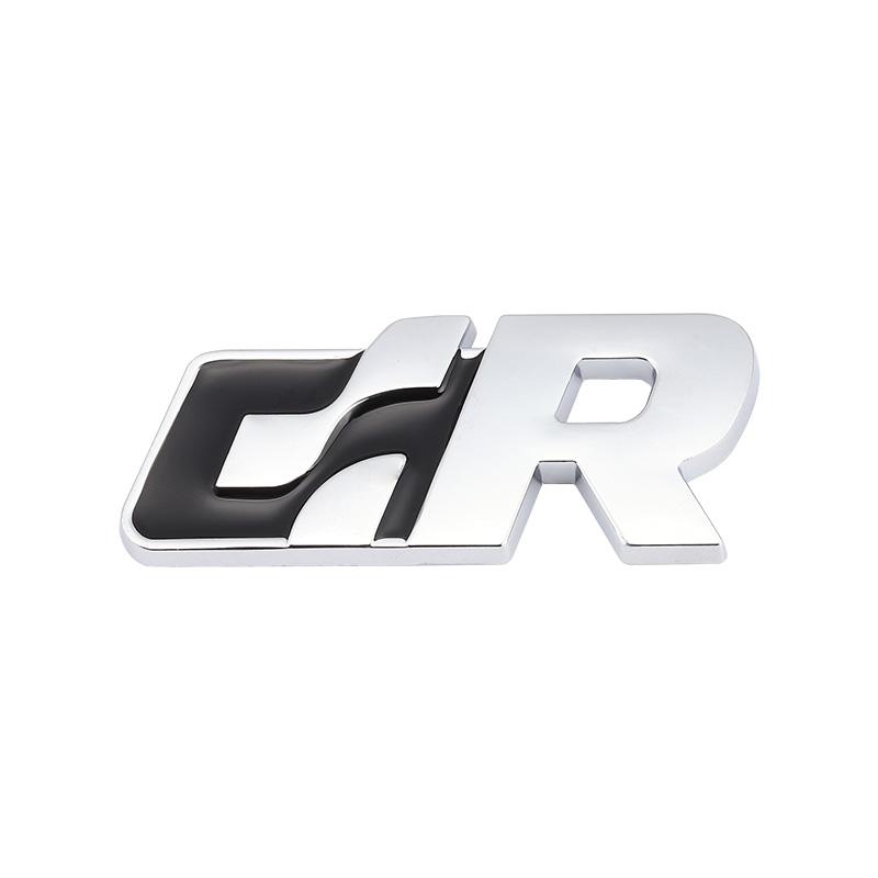 AABIO1 Car sticker Front Hood Grill SR 32 Emblem Auto Grille Badge for Volkswagen R Racing VW Sagitar Passat Golf Tiguan Touareg CC GR