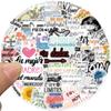50 Waterproof Spanish Motivational Graffiti Stickers for DIY Decoration on Suitcase or Guitar
