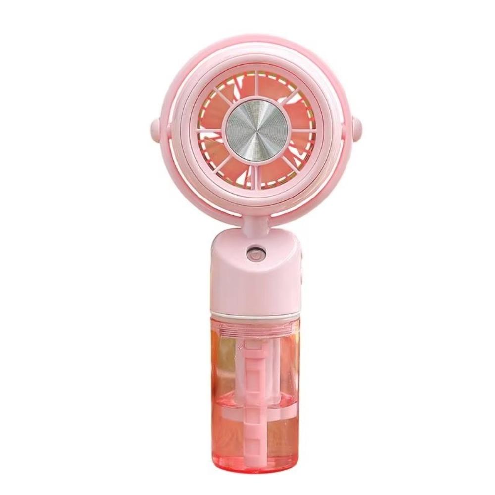 Hanging Neck Water Mist Fan Type-C Rechargeable Handheld Fan Portable Spray Fan  Summer
