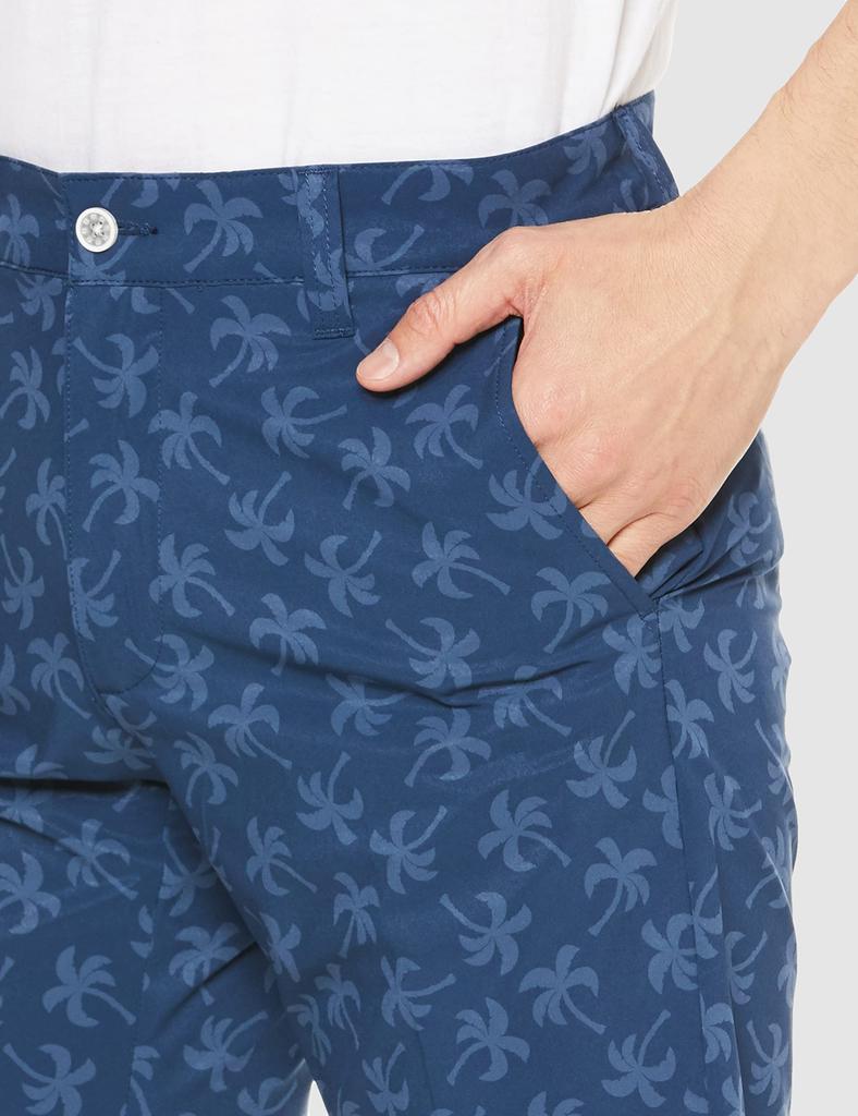 Шорты FootJoy Modern Classic с принтом пальм, темно-синие, мужские, размер M, 80517-M