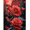 5D DIY Полная Круглая Алмазная Мозаика "Роза" Алмазная Вышивка Стразами Крестиком Домашний Декор Подарок
